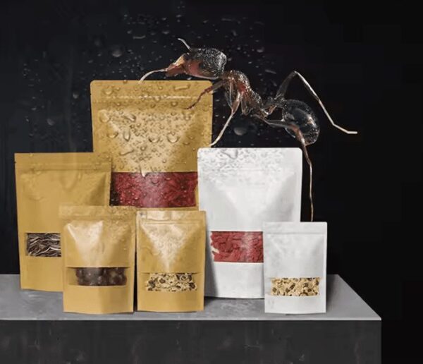 Kraft Paper Ziplock Bag 8×10 Pec 50
