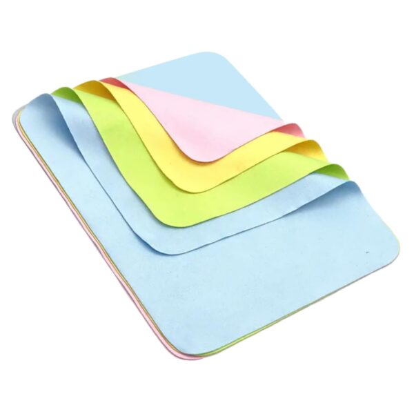 Microfiber Cleaning Cloth for Laptop Screens, Monitors, Keyboards, Phones, Cameras, Tablets, Sunglasses & More – Soft, Lint-Free, Reusable Wipes - Random Colors (Pack of 5)